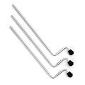 Drum Works Furniture Tom Legs, 21, Aluminum, Chrome, 3PK DWSMFLT21ALCR